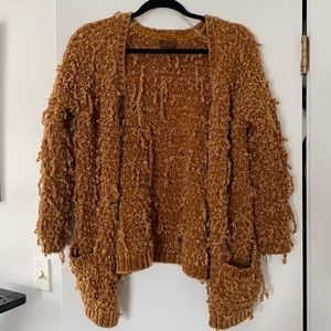 POL Super soft Mustard/Gold Cardigan with pockets